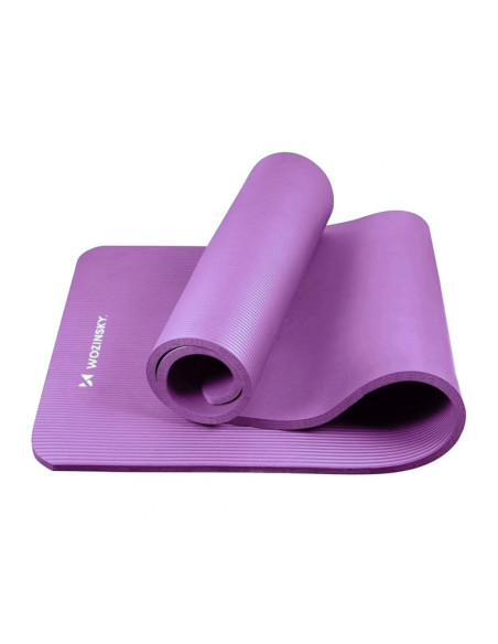 Mata do ćwiczeń wozinsky wnsp-15f 183 x 61 x 1,5 cm gruba mata gimnastyczna do jogi i fitness - fioletowa