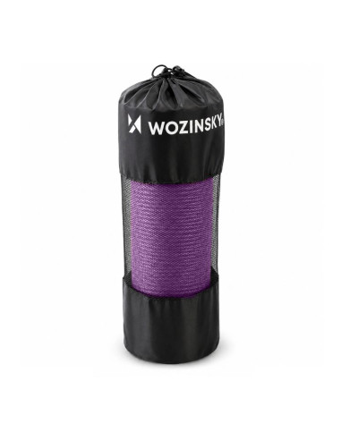 Mata do ćwiczeń wozinsky wnsp-15f 183 x 61 x 1,5 cm gruba mata gimnastyczna do jogi i fitness - fioletowa