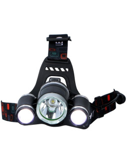 Latarka czołowa turystyczna deluxe 1 led i 2 cob grundig 2