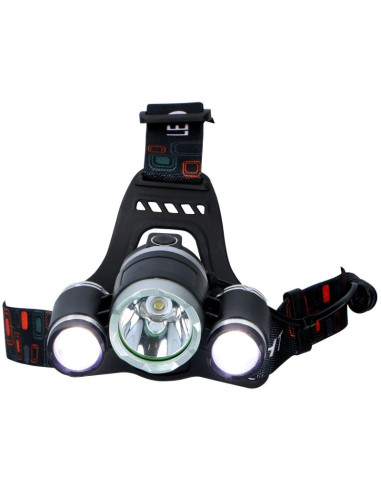 Latarka czołowa turystyczna deluxe 1 led i 2 cob grundig
