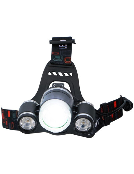 Latarka czołowa turystyczna deluxe 1 led i 2 cob grundig