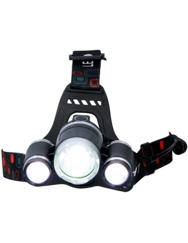 Latarka czołowa turystyczna deluxe 1 led i 2 cob grundig