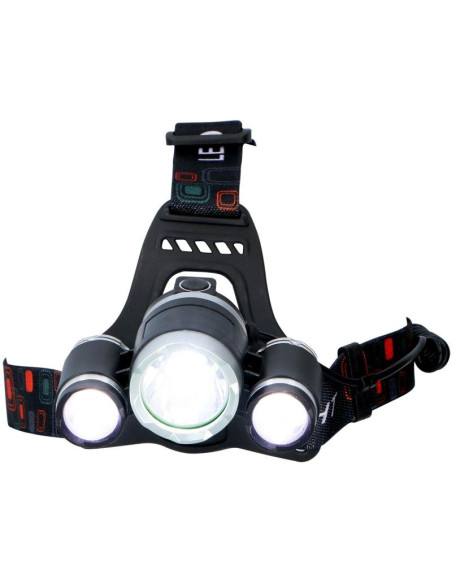 Latarka czołowa turystyczna deluxe 1 led i 2 cob grundig