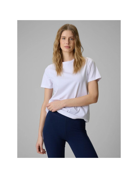 T-shirt regular gładki damski 4f 4frmm00ttshf3617-10s