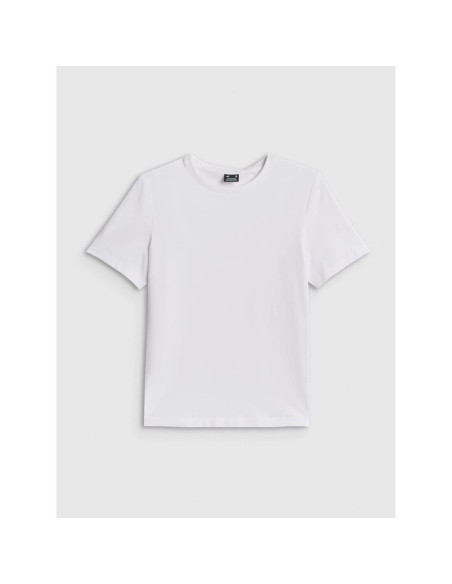 T-shirt regular gładki damski 4f 4frmm00ttshf3617-10s