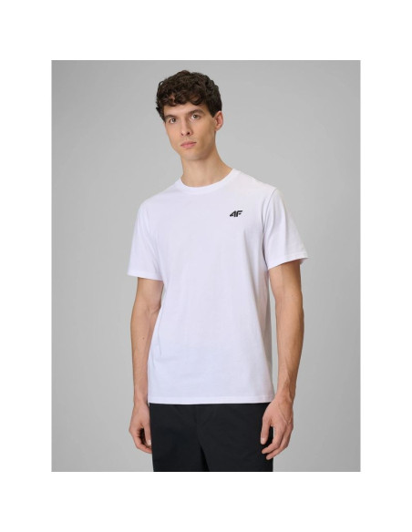 T-shirt regular gładki męski 4f 4frmm00ttshm4192-10s