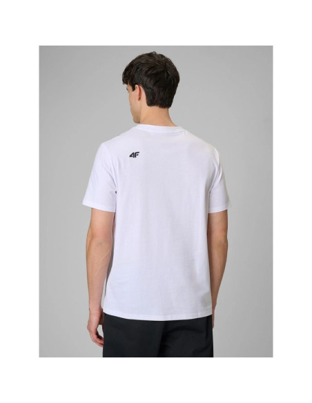 T-shirt regular gładki męski 4f 4frmm00ttshm4192-10s
