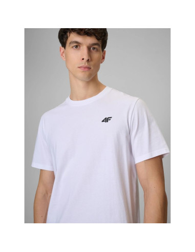 T-shirt regular gładki męski 4f 4frmm00ttshm4192-10s
