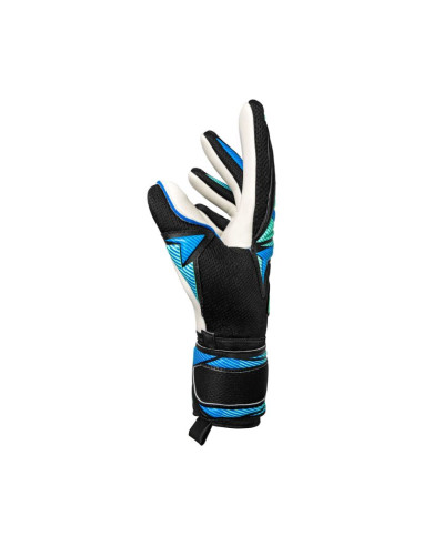 Rękawice bramkarskie reusch attrakt re:grip nc czarno-niebieskie 5670535 7272