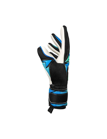 Rękawice bramkarskie reusch attrakt re:grip nc czarno-niebieskie 5670535 7272