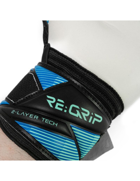 Rękawice bramkarskie reusch attrakt re:grip nc czarno-niebieskie 5670535 7272
