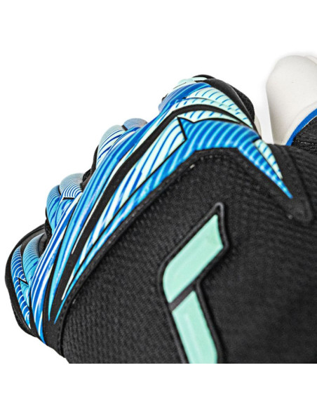 Rękawice bramkarskie reusch attrakt re:grip nc czarno-niebieskie 5670535 7272