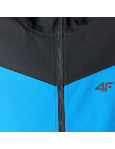 Kurtka dla chłopca softshell 4f m477 niebieska 4fjwss26tsofm477 33s