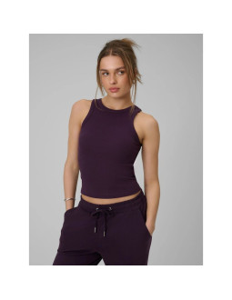 Top slim z prążkowanej dzianiny damski 4f 4fraw25tslef310-50s