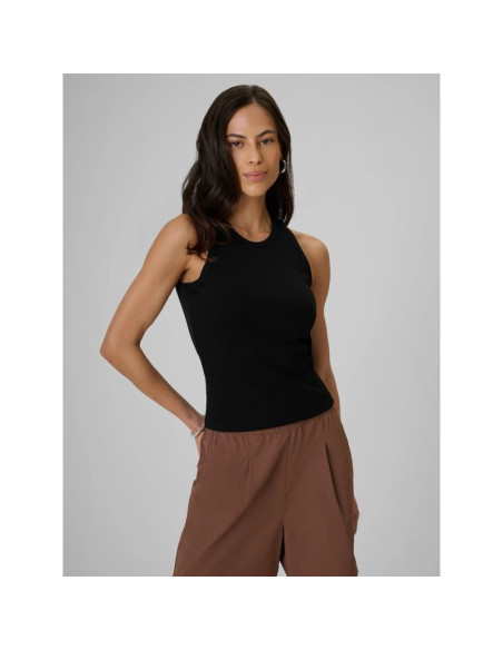 Top slim z prążkowanej dzianiny damsk 4f 4frss26tslef338-20s