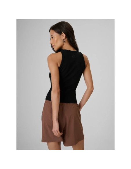 Top slim z prążkowanej dzianiny damsk 4f 4frss26tslef338-20s
