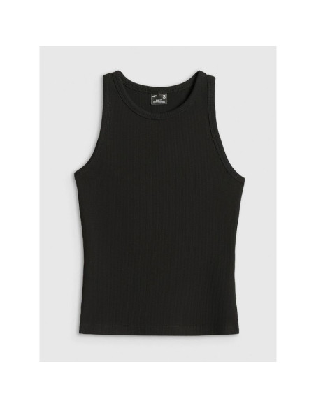 Top slim z prążkowanej dzianiny damsk 4f 4frss26tslef338-20s