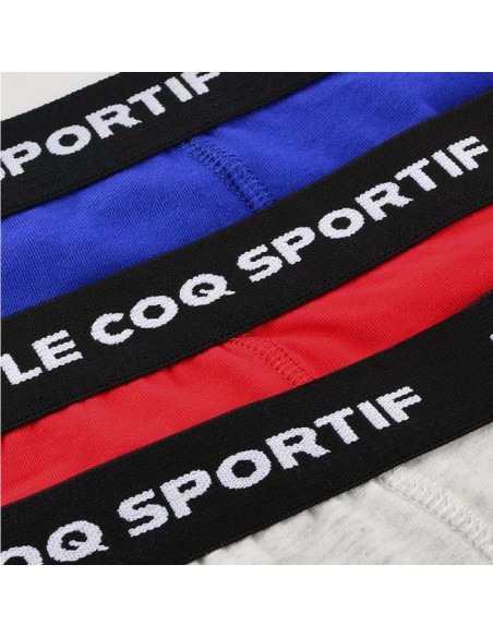 Le coq sportif bokserki majtki męskie 3pak czerwone szare granatowe
