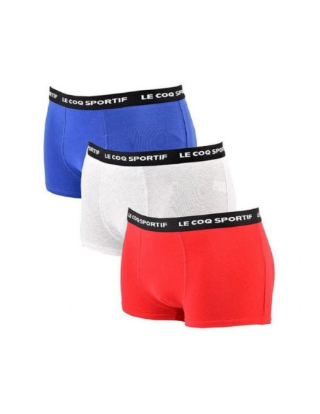 Le coq sportif bokserki majtki męskie 3pak czerwone szare granatowe