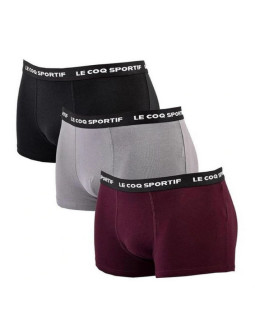 Le coq sportif bokserki majtki męskie 3pak czarne szare bordowe