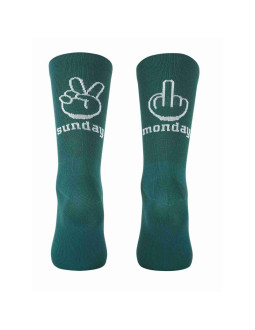 Skarpety rowerowe northwave sunday monday sock szmaragdowe