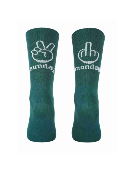 Skarpety rowerowe northwave sunday monday sock szmaragdowe