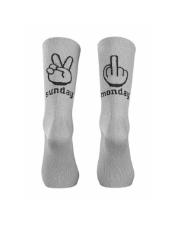 Skarpety rowerowe northwave sunday monday sock szary