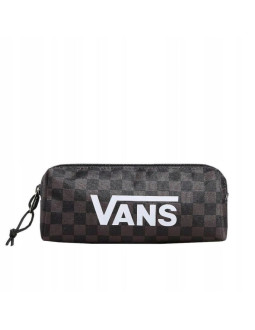 Piórnik szkolny saszetka vans old skool pencil pouch kratka black/charcoal - vn000h58ba51