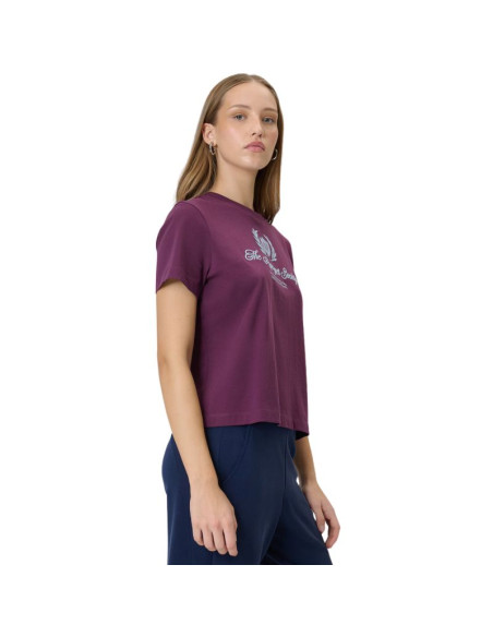 Koszulka damska 4f f2738 burgund 4fwss26ttshf2738 60s