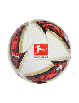 Piłka nożna adidas bundesliga 26/27 torfabrik mini biało-pomarańczowo-złota kg6039 2