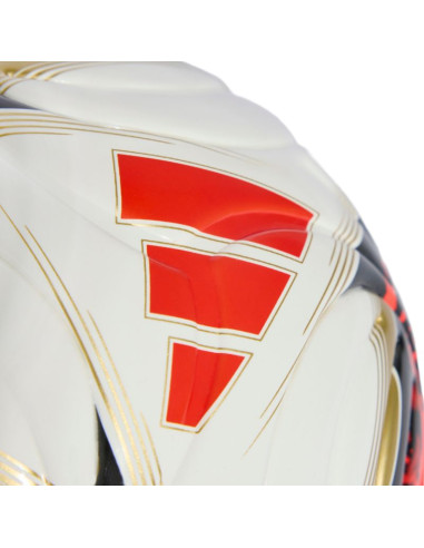 Piłka nożna adidas bundesliga 26/27 torfabrik mini biało-pomarańczowo-złota kg6039