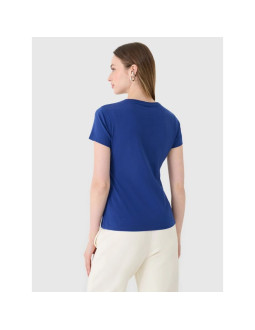 T-shirt slim z nadrukiem damski 4f 4fwmm00ttshf2674-31s 2