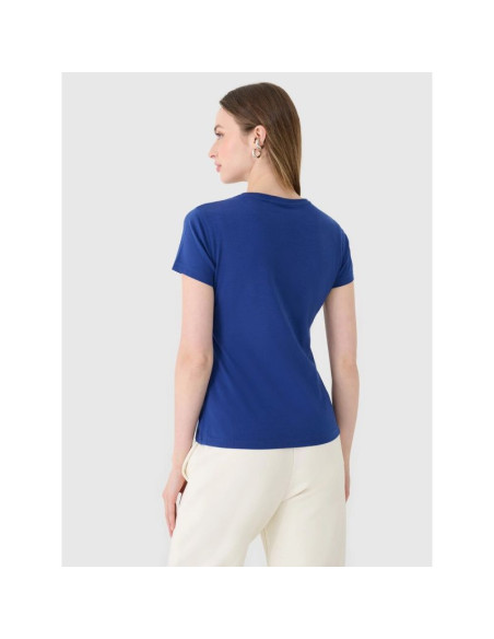T-shirt slim z nadrukiem damski 4f 4fwmm00ttshf2674-31s