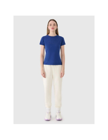 T-shirt slim z nadrukiem damski 4f 4fwmm00ttshf2674-31s