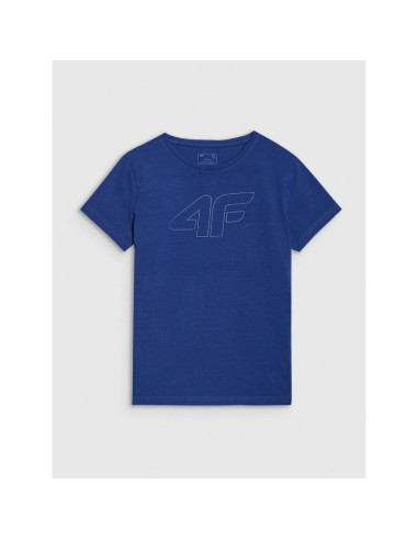 T-shirt slim z nadrukiem damski 4f 4fwmm00ttshf2674-31s
