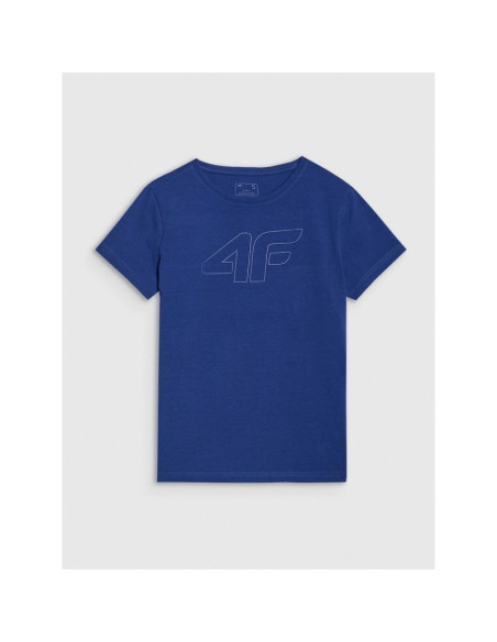 T-shirt slim z nadrukiem damski 4f 4fwmm00ttshf2674-31s