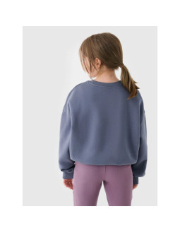 Bluza dresowa nierozpinana bez kaptura dziewczęca 4f 4fjrss24tswsf1331-32s 2