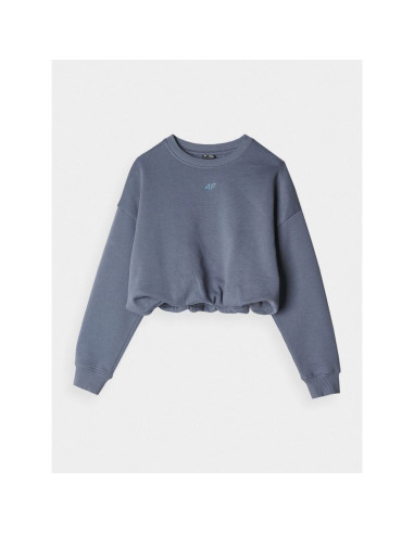 Bluza dresowa nierozpinana bez kaptura dziewczęca 4f 4fjrss24tswsf1331-32s