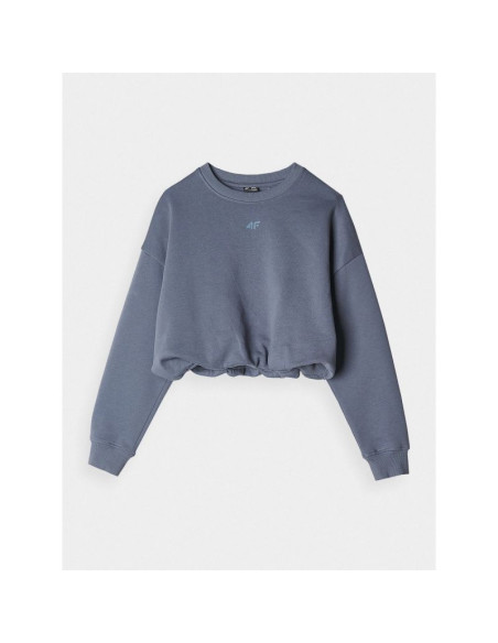 Bluza dresowa nierozpinana bez kaptura dziewczęca 4f 4fjrss24tswsf1331-32s