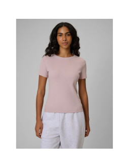T-shirt slim prążkowany damski 4f 4frss26ttshf3629-56s