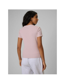 T-shirt slim prążkowany damski 4f 4frss26ttshf3629-56s 2
