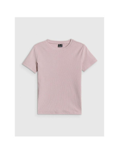 T-shirt slim prążkowany damski 4f 4frss26ttshf3629-56s