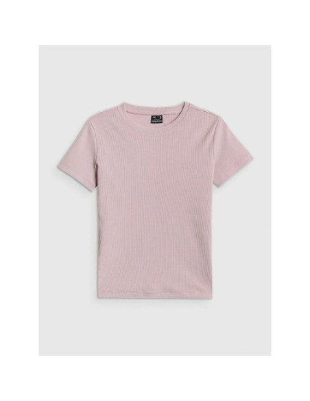 T-shirt slim prążkowany damski 4f 4frss26ttshf3629-56s