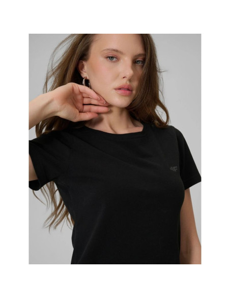 T-shirt slim gładki damski 4f 4frss26ttshf3628-20s