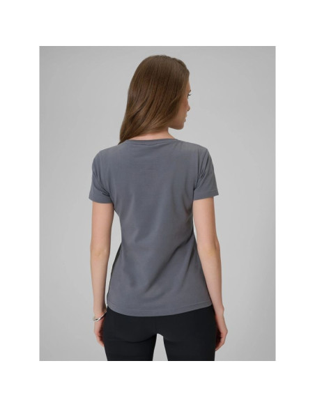 T-shirt slim gładki damski 4f 4frss26ttshf3628-24s