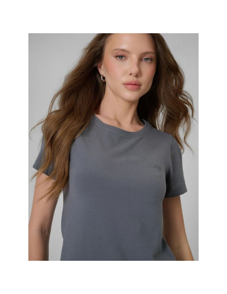 T-shirt slim gładki damski 4f 4frss26ttshf3628-24s