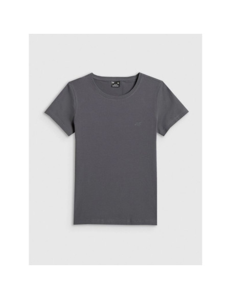 T-shirt slim gładki damski 4f 4frss26ttshf3628-24s