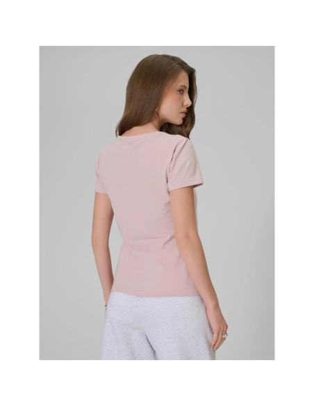T-shirt slim gładki damski 4f 4frss26ttshf3628-56s
