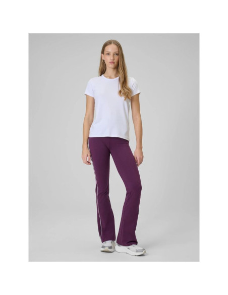 T-shirt slim gładki damski 4f 4fraw25ttshf3623-10s
