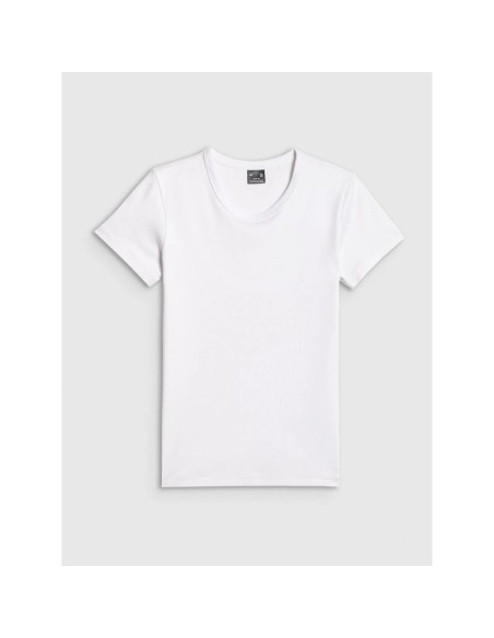 T-shirt slim gładki damski 4f 4fraw25ttshf3623-10s